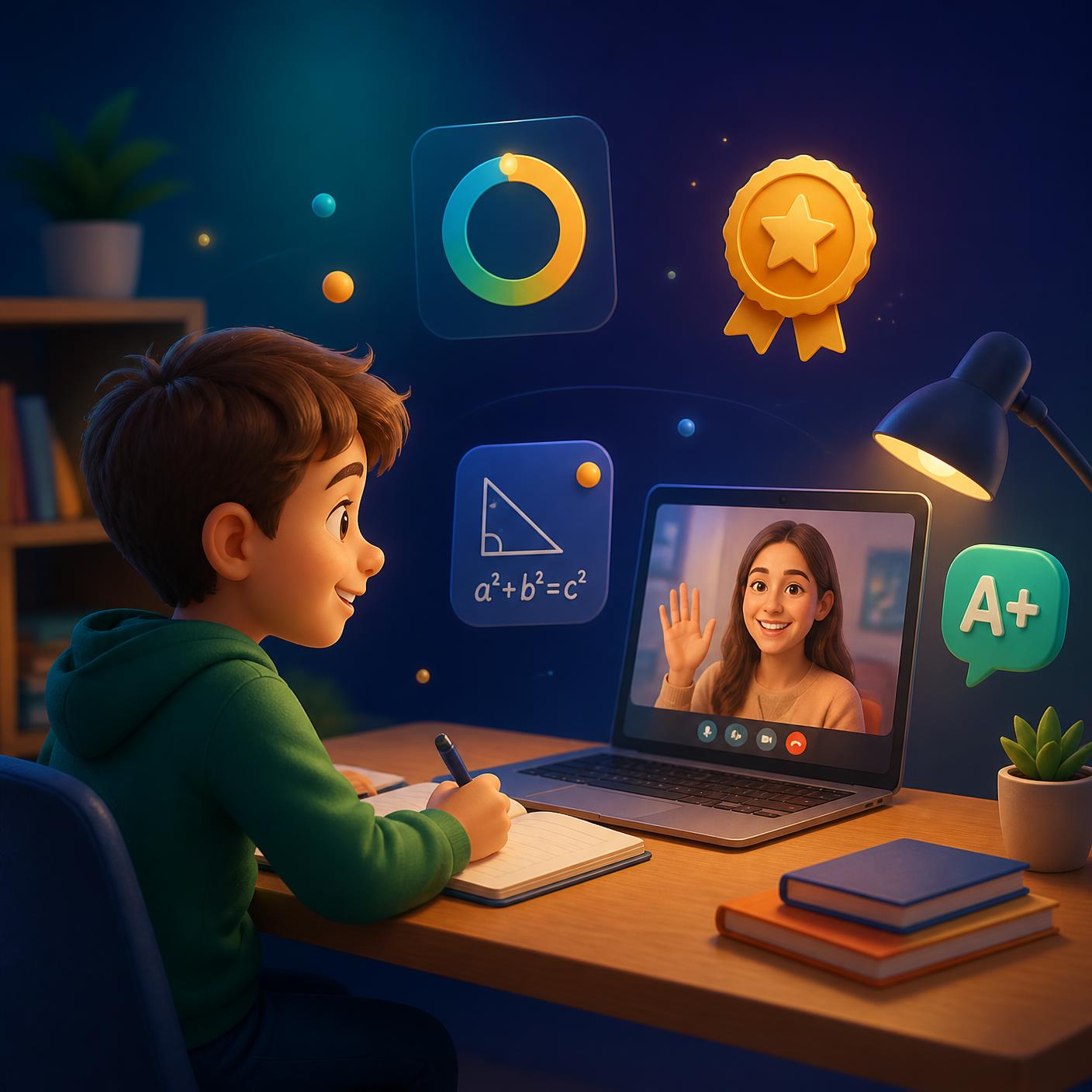 Kalemia öğrenme yolculuğu — canlı ders, rozetler ve ilerleme haritası